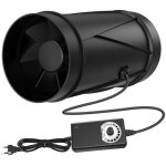 Ventilateur extracteur dair 100mm 7w 221 m� / h extracteur d air de ventilation avec contr�leur de vitesse ...