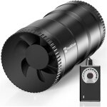 Ventilateur extracteur ligne 100mm 6w 221 m� / h avec variateur - pour caves humides garages et hydroponie ...