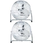 Ventilateur industriel de sol - brasseur dair - oceanic - 120 w - 3 vitesses - � 45 cm - chrom� - lot ...
