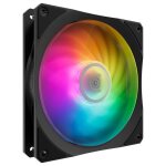 Ventilateur pc - cooler master - mobius 140p argb - 14 cm - 1900 tr / min - noir