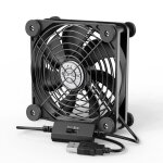 Ventilateur pc - hawuj - 120mm 3 vitesses silencieux - ordinateur