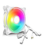 Ventilateur pc rgb contr�le temp�rature silencieux double sens refroidissement bureau bo�tier ordinateur ...