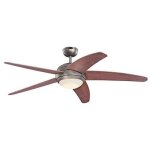 Ventilateur de plafond contemporain - westinghouse - 7207140 - m�tal - 55 w - etain fonc�