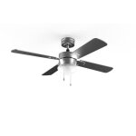 Cecotec ventilateur de plafond avec lumire energysilence aero 5350 black design: 30 w diamtre 52 avec ...