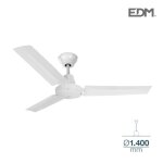 Ventilateur de plafond industriel blanc Ø140cm 130m3 / min Ventilateur de plafond industriel blanc Ø140cm 130m3 / min