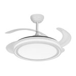Ventilateur de plafond led 59w 5900lm cct dc ultra silencieux avec tlcommande fonction t - hiver