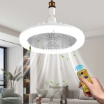 Ventilateur de plafond led silencieux avec t�l�commande - 3 vitesses - 3 couleurs dintensit� - ventilateur ...
