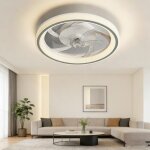 Ventilateur de plafond led simple t�l�commande ventilateur plafonnier vitesse du vent � 6 niveaux salon ...