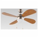Ventilateur de plafond avec lumire - grupo fm - vt - 105 - bois - marron - 50w