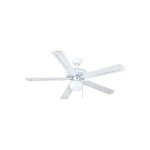 Ventilateur de plafond avec lumire grupo fm vtclassic130b 60w blanc ( 132 cm)