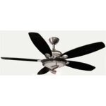 Ventilateur de plafond milord 132 cm noir / blanc