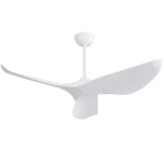 Ventilateur de plafond r�versible 38 pouces3 pales 6 vitessest�l�commande et minuteriemoteur ccblanc