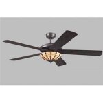 Ventilateur de plafond - westinghouse - comet tiffany - diamtre 132 cm - bois - 3 vitesses