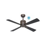 Ventilateur de plafond avec wifi casafan 949101w eco neo iii 103 cm moteur bronze / pales r�versibles ...