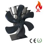 Ventilateur pour po�le � bois 6 lames silencieux automatique aliment� par la chauffage chemin�es �cologique ...
