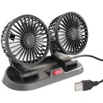 Ventilateur de voiture usb - 12 v mini ventilateur de voiture rotatif À 360 ° double tête puissante et ... Ventilateur de voiture usb - 12 v mini ventilateur de voiture rotatif À 360 ° double tête puissante et ...