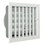 La ventilazione la ventilation - y grille encastrable pour chemines aluminium laqu blanc 180x 180mm ...