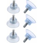 Ventouse verre pvc transparent 6x15mm - 6 anti - collision support table verre fixation vis plastique ...