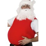 Ventre de pre nol - capitonnage de costume de nol effet gros ventre professionnel - rouge - adulte ...