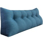 Vercart coussin de lecture cale dos coussin lecture lit coussin inclin� coussin anti reflux lin bleu ...