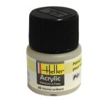 Vernis brillant - heller - peinture acrylique  leau - contenance 12 ml