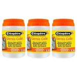 Vernis colle - cleopatre - lot de 3 pots 250g - aspect brillant - résistant à leau - sans solvant Vernis colle - cleopatre - lot de 3 pots 250g - aspect brillant - résistant à leau - sans solvant