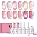 Vernis gel magn�tique 6 couleurs cat eye - b�ton aimant� inclus soak off uv / led - id�e cadeau parfaite ...