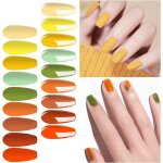 Vernis gel semi - permanent - estampille - lot de 12 - 8 ml par flacon - s�chage sous uv / led - sans ...