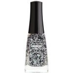 Vernis � ongles blanc / noir paillet�