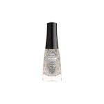 Vernis  ongles pumes - fashion make up - pop art - paillettes multicouleurs - fabrication europenne ...