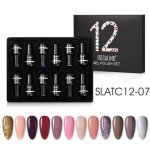 Vernis  ongles semi - permanent - rosalind - slatc12 - 07 - gel - 7 ml - kit  faire soi - mme