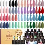 Vernis semi - permanent - estampille - lot de 24 - blanc noir rose violet rouge bleu vert - mini bouteilles ...