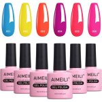 Vernis semi permanent printemps �t� n�on brillant arc - en - ciel 6 couleurs 10ml lot vernis � ongles ...