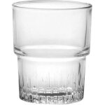 Verre bas empilable - duralex - lot de 4 - 16 cl - verre hyginique - design classique