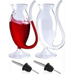 Verre  cocktail - gobelet de vampire - 190 ml - transparent - 2 pices - avec bec verseur
