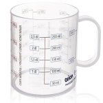Verre doseur de cuisine - orion - 250 ml - 10x75x85 cm - graduation claire - r�sistant - convient au ...