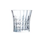 6 verres � eau 27cl lady diamond - cristal darques - verre ultra transparent au design vintage