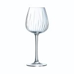 4 verres  pied 35 cl swirly - cristal darques