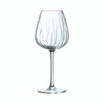 4 verres  pied 47 cl swirly - cristal darques