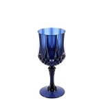 Verre  pied rutilisable vintage 22cl marine bleu turquoise ciel marine