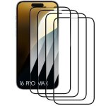 4 film de protection verre tremp� - pour iphone - 16 pro max - r�sistant aux chocs - protection optimale ...