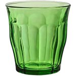 Verres en verre vert 310 ml - duralex - lot de 4 - verre tremp - rsistant aux chocs et aux clats