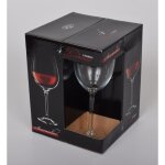 Verre à vin coffret cadeau de 4 verres a vin rougeverre degustation vinverre souflé h. 22cm ? 27cl Verre à vin coffret cadeau de 4 verres a vin rougeverre degustation vinverre souflé h. 22cm ? 27cl