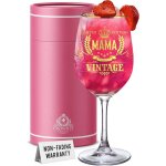 Verre � vin en cristal - vetobiol - personnalis� - inscription limited edition mama fabulous - rose - ...