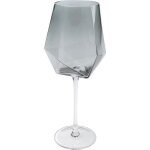 Verres � vin - kare - diamond - fum� - set de 4 - 660 ml - verre � pied