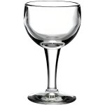 Verre  vin rouge - larochre - bistrot - hauteur 13. 4 cm - contenance 14 cl - verre press