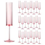 Verres a vin rouge - culinorea - 24 articles tasse en plastique r�utilisable fl�te � champagne carr�e ...