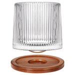 Verres � whisky cr�atifs rotatifs en cristalverre � rhumverre � whisky de 275 ml avec dessous de verre ...