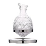 Verrerie tournante verre de cristal 1500ml carafe rotative � 360 � distributeur de vin haut de gamme ...