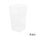 5five - 8 verrines carres plastique